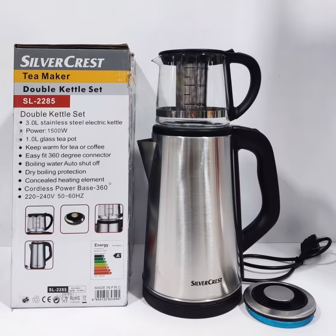 چای ساز روهمی سیلورکرست تمام استیل مدل 2285