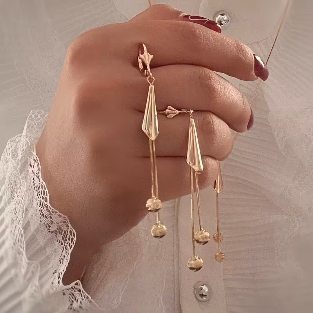 نیمست آویز دار شیپوری برند ژوپینگ به همراه زنجیر  با ارسال رایگان