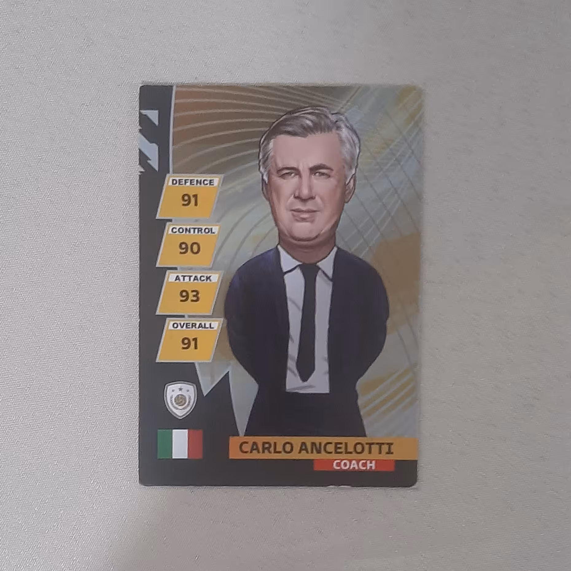 کارت فوتبالی کمیدی مربی ANCELOTTI