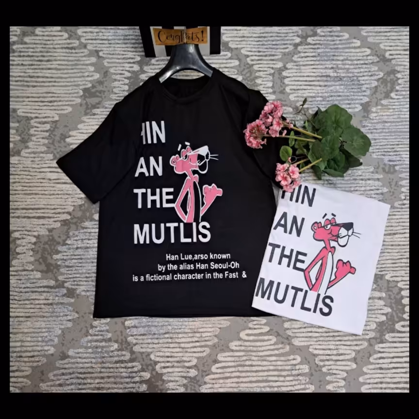 تیشرت لانگ پلنگ صورتی کد 126