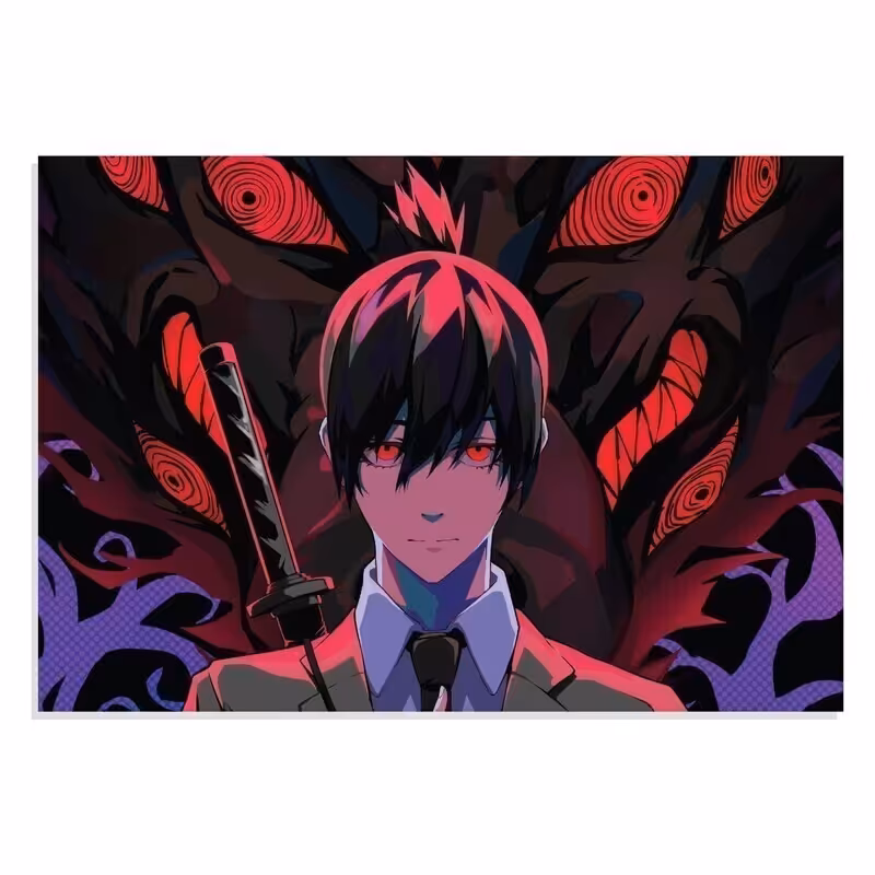 تابلو شاسی طرح انیمه مرد اره برقی Chainsaw Man Anime مدل NV0555