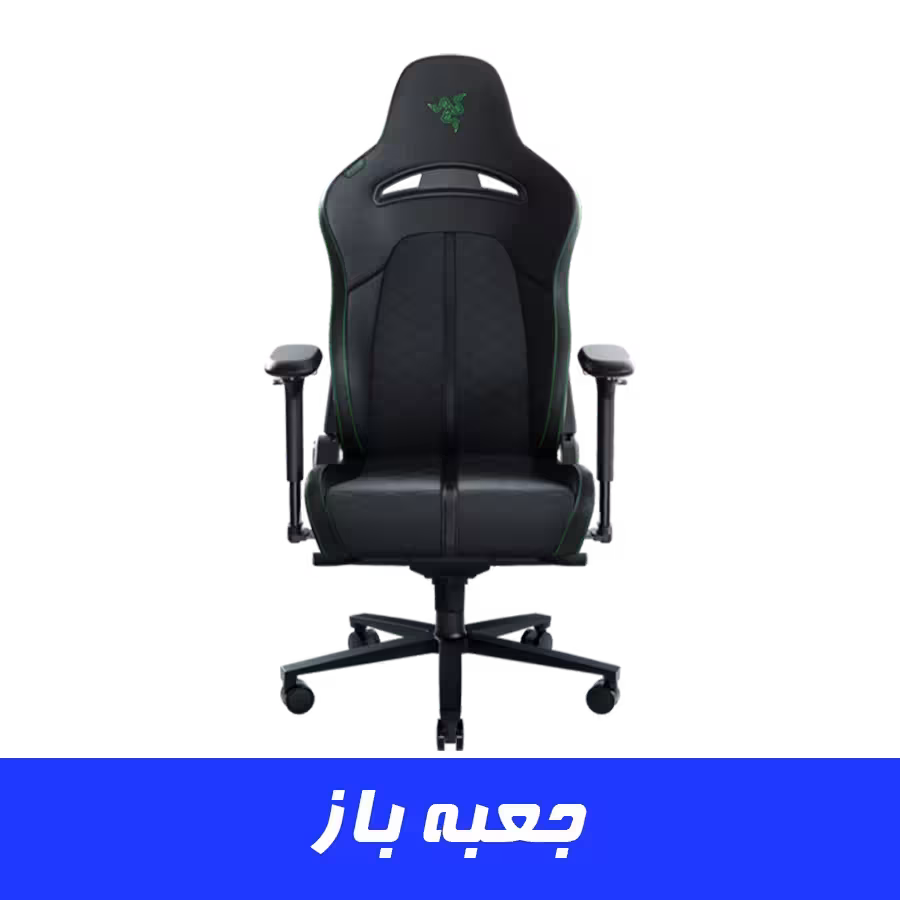 خرید صندلی گیمینگ ریزر Razer Enki Black Green جعبه باز | فروشگاه گیمینگ تکاف