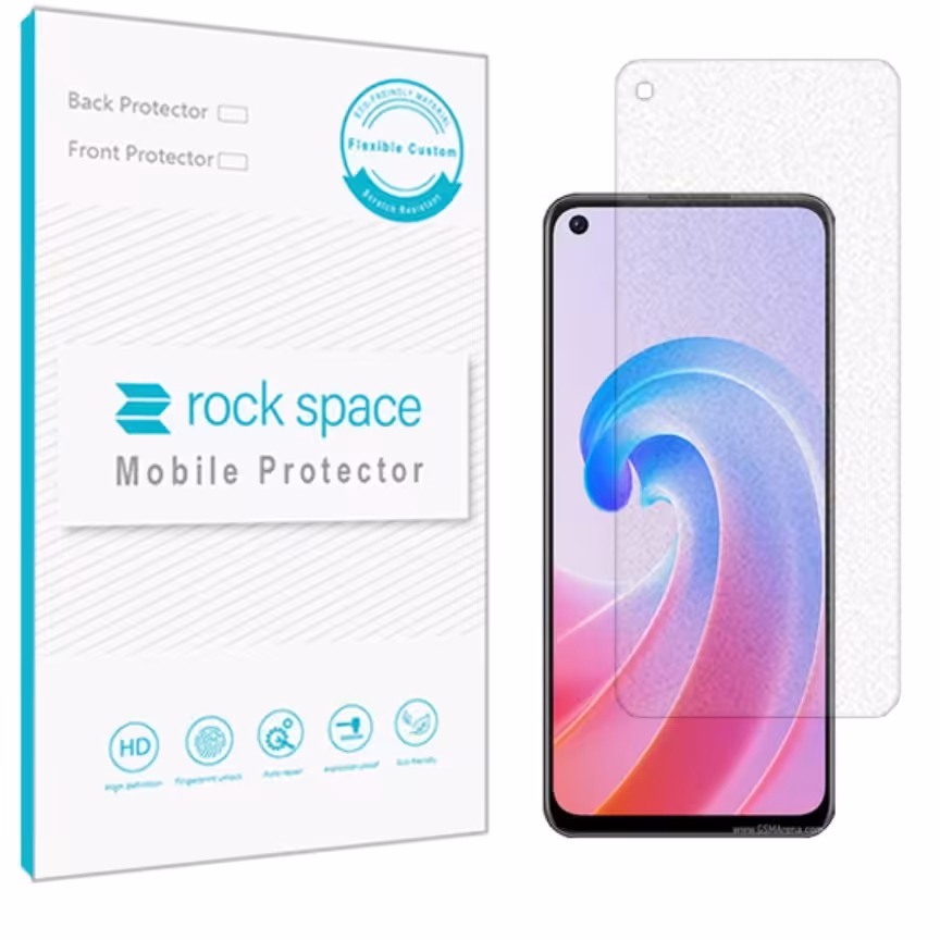 گلس مات نانو و ضد ضربه گوشی اپو A96 برند راک اسپیس