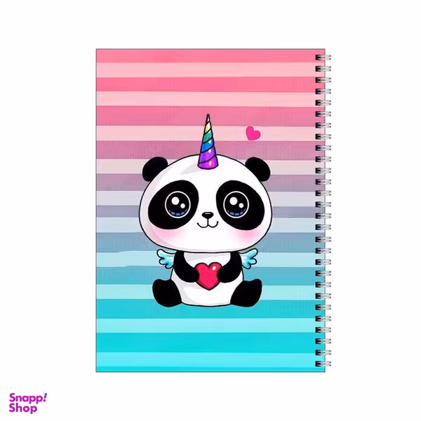دفتر مشق 100 برگ بامبیلیپ طرح پاندا و کلاه تولد کد 1928017