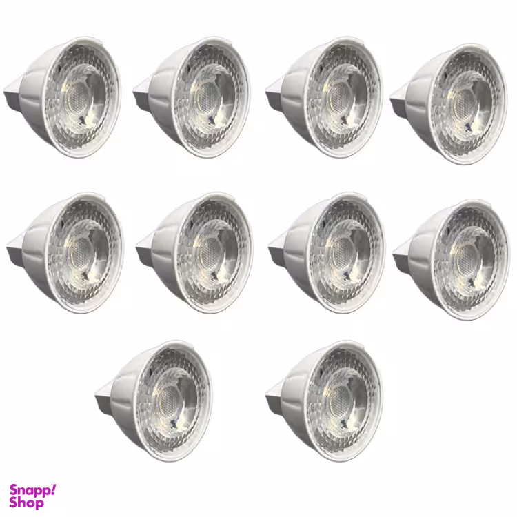 لامپ هالوژنی 7 وات مدل SMD پایه GU5٫3 بسته 10 عددی