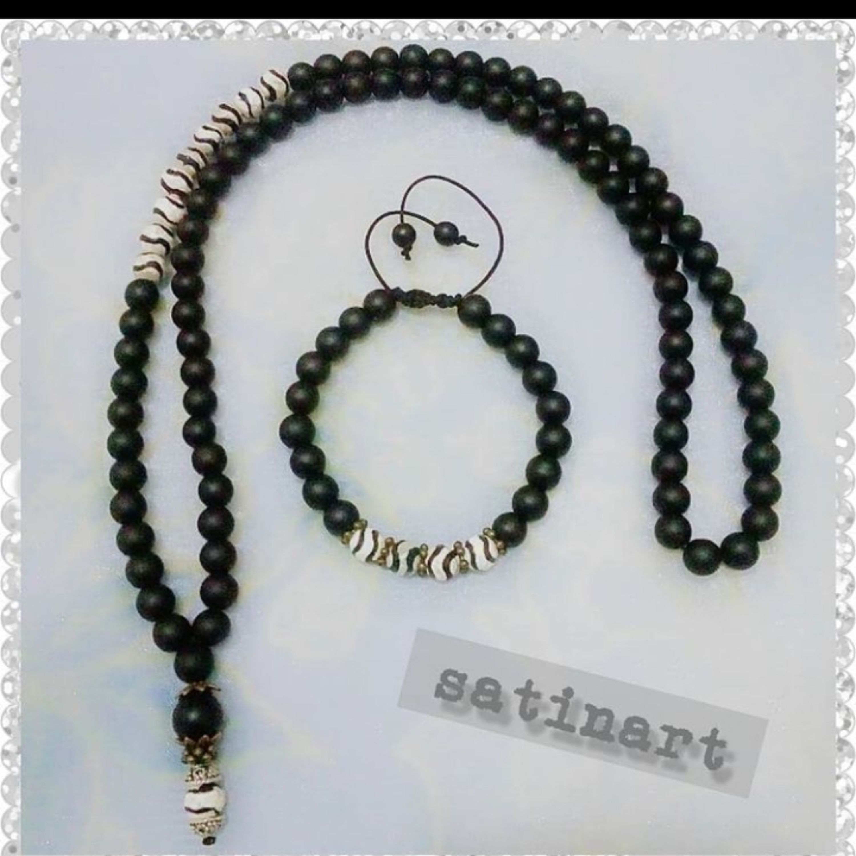 گردنبندودستبندانیکس وعقیق تراش دار سنگ انیکس اصل 