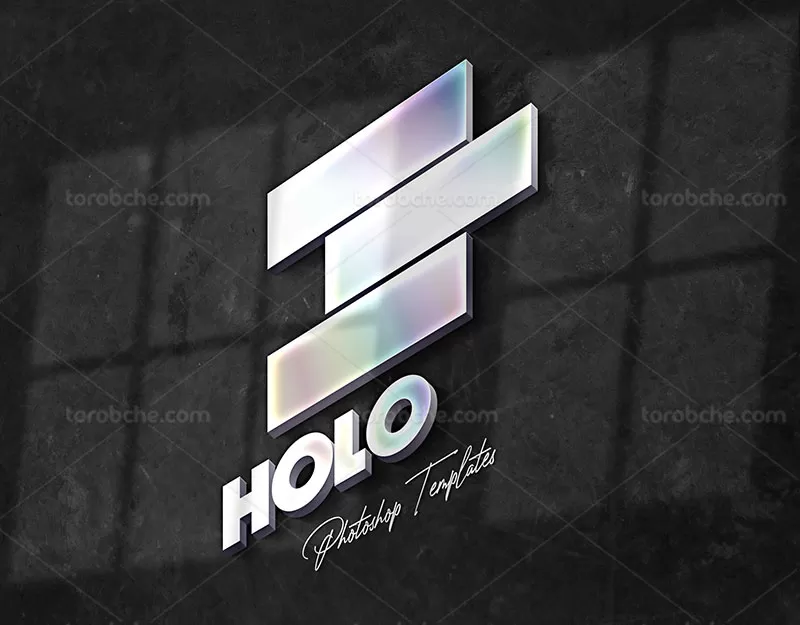 موکاپ لوگو روی دیوار | گرافیک با طعم تربچه