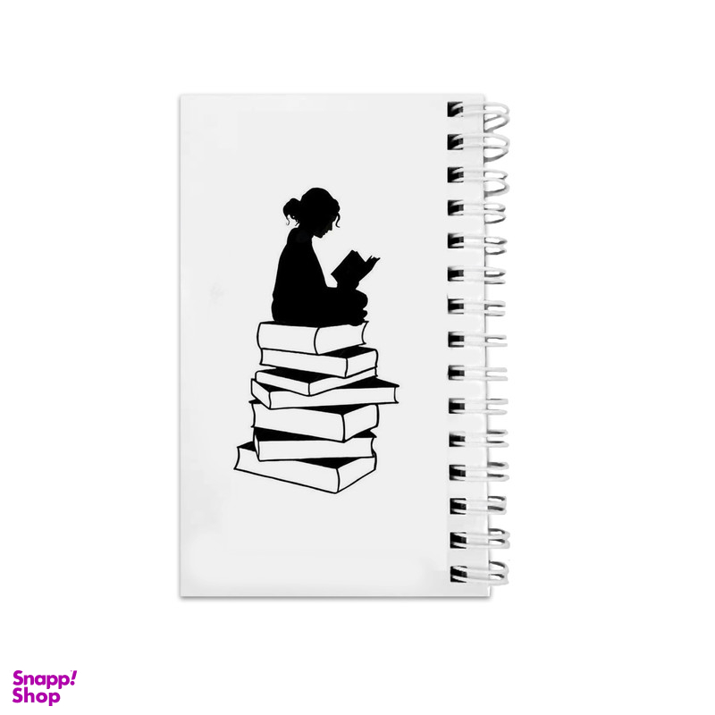 دفترچه یادداشت ۶۴ برگ مدل to do list طرح دختر و کتاب کد 2776576