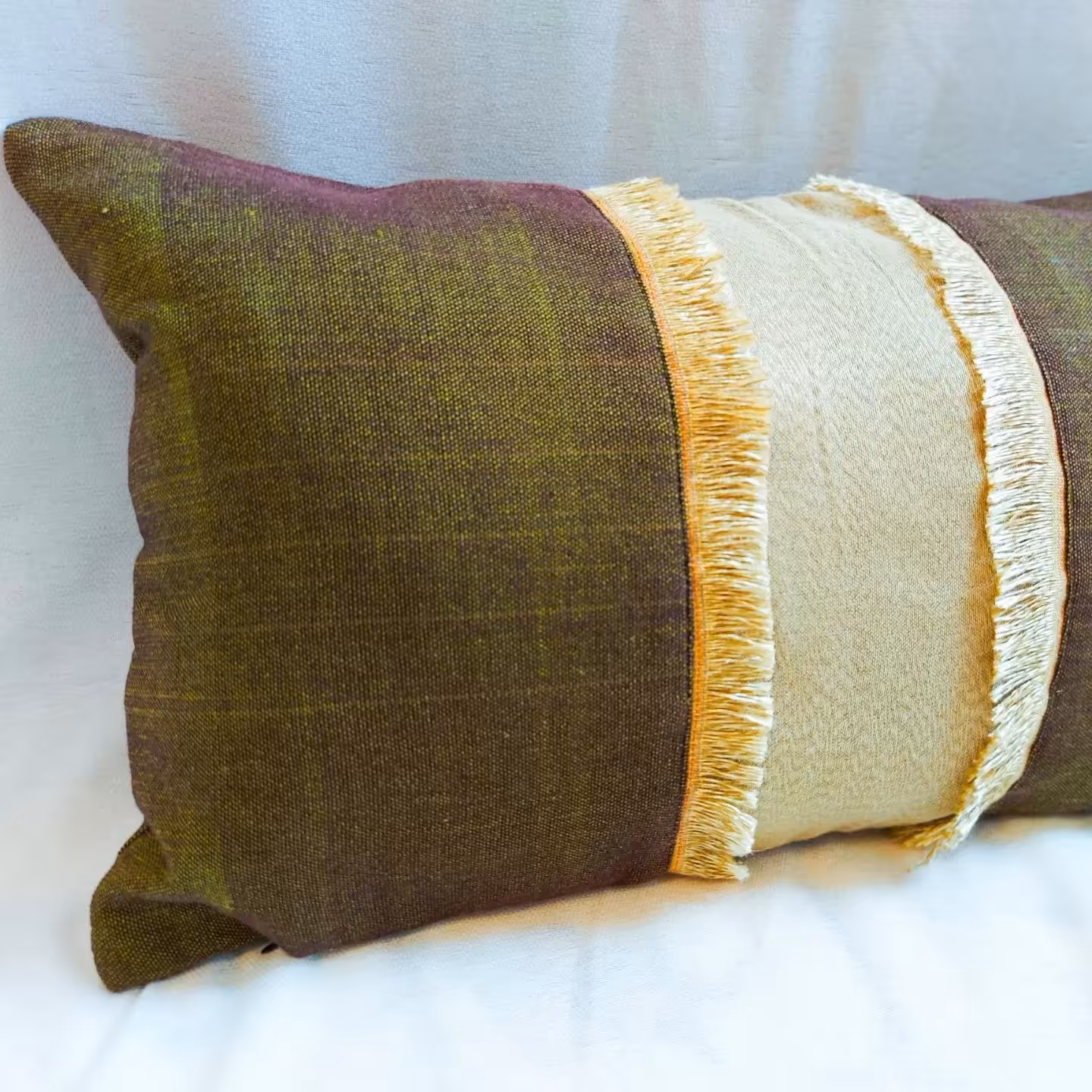 کوسن مستطیلی سبز رنگ با ابعاد 30 در 50 سانت دورو