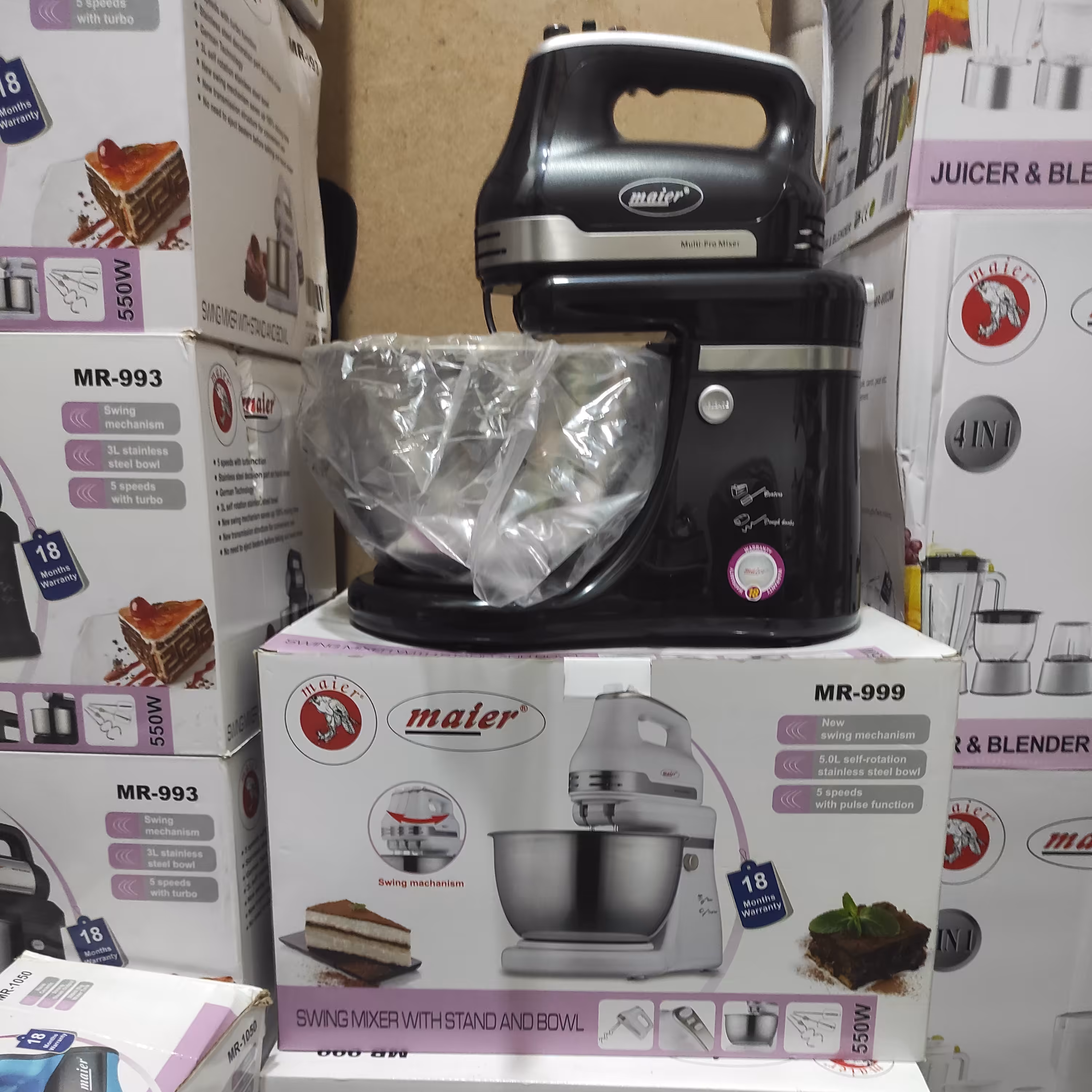 همزن مایر 999 کاسه چرخشی ( ارسال رایگان ) همزن مایر کاسه چرخشی حرفه ای مدل MR-999