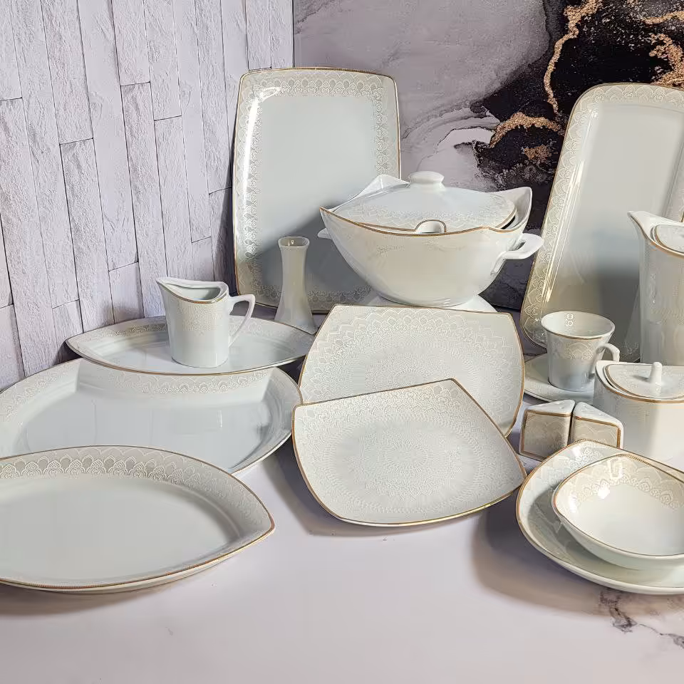 سرویس چینی پردیس طرح مسکو 105 پارچه بسیار پرفروش (هزینه ارسال به صورت پس کرایه)