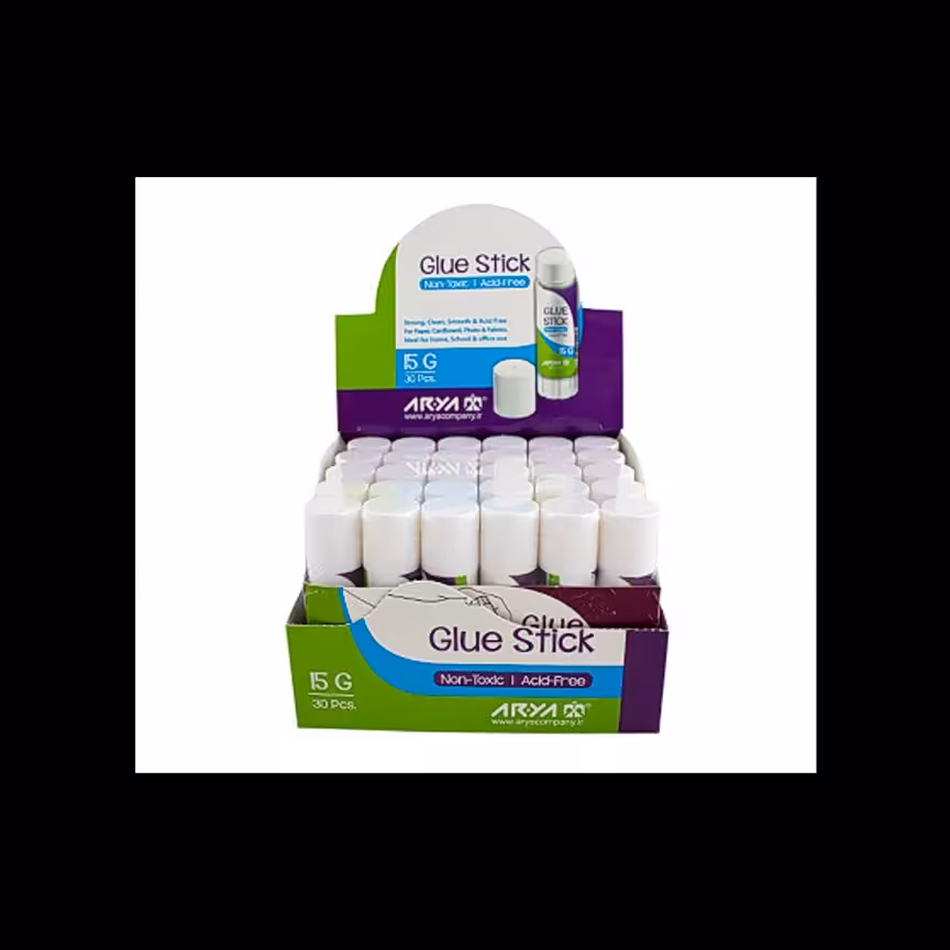 چسب ماتیکی 15 گرمی آریا بسته  30 عددی 
