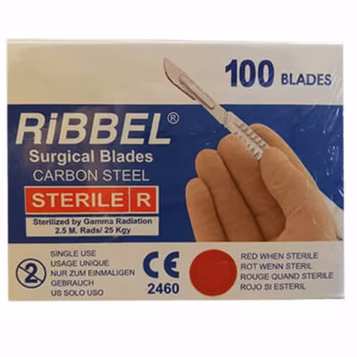 تیغ حجامت (جراحی) سایز 11 مخصوص حجامت بسته 100عددی