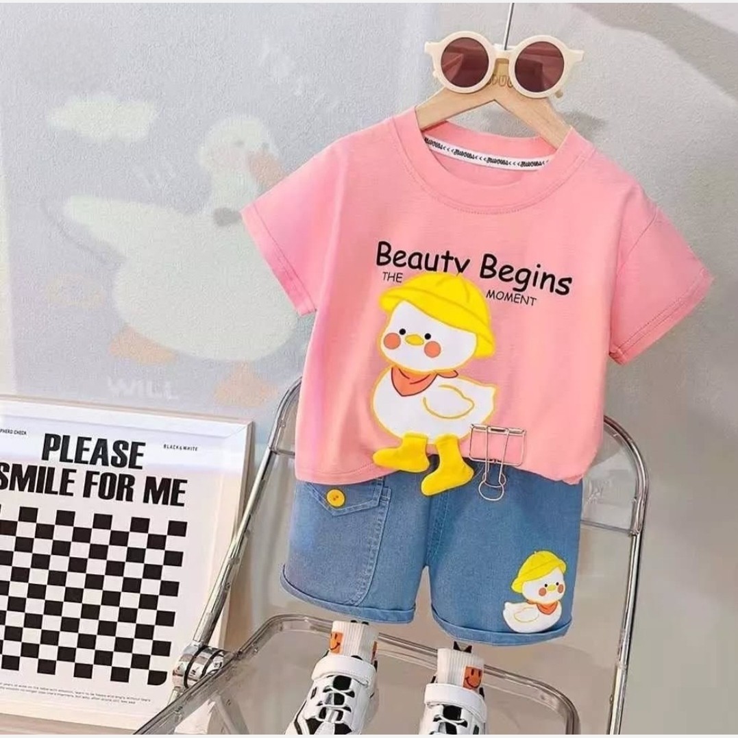تیشرت و شلوارک دخترانه  Beauty begins