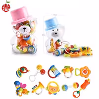 مجموعه جغجغه و دندانگیر خرس کلاه کج