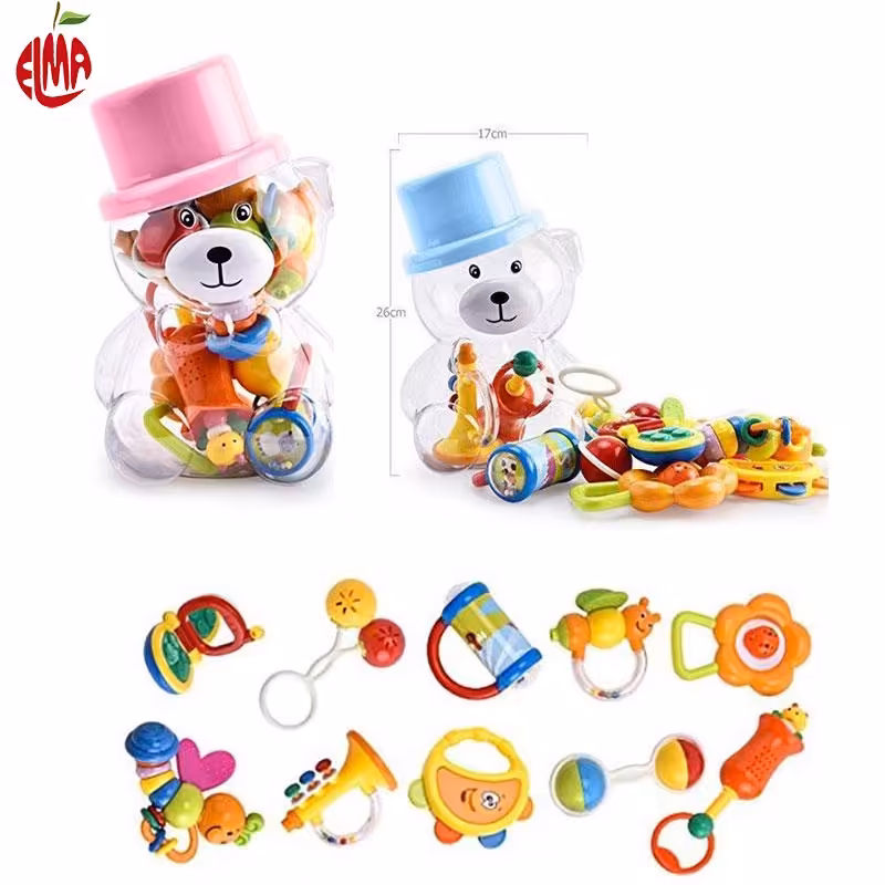 مجموعه جغجغه و دندانگیر خرس کلاه کج