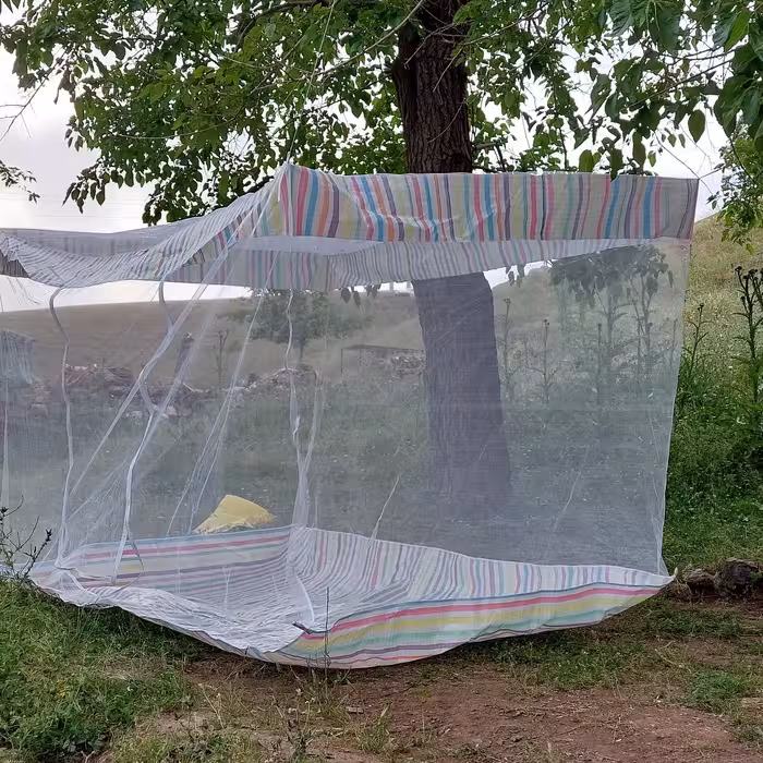 پشه بند سنتی خانوادگی  کف پارچه ای