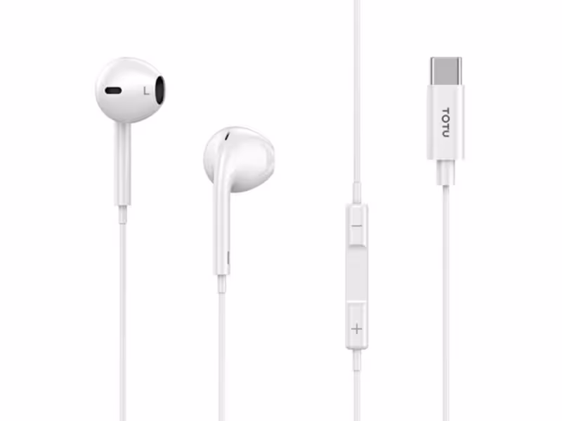 هندزفری با سیم تایپ سی توتو Totu EAUA-021 Type-C Glory wire headset