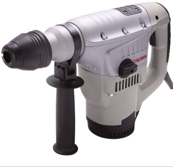دریل بتن کن 38 میلی متری 1050 وات 5 شیار 65 کیلویی با قلم و مته کرون مدل CT18055