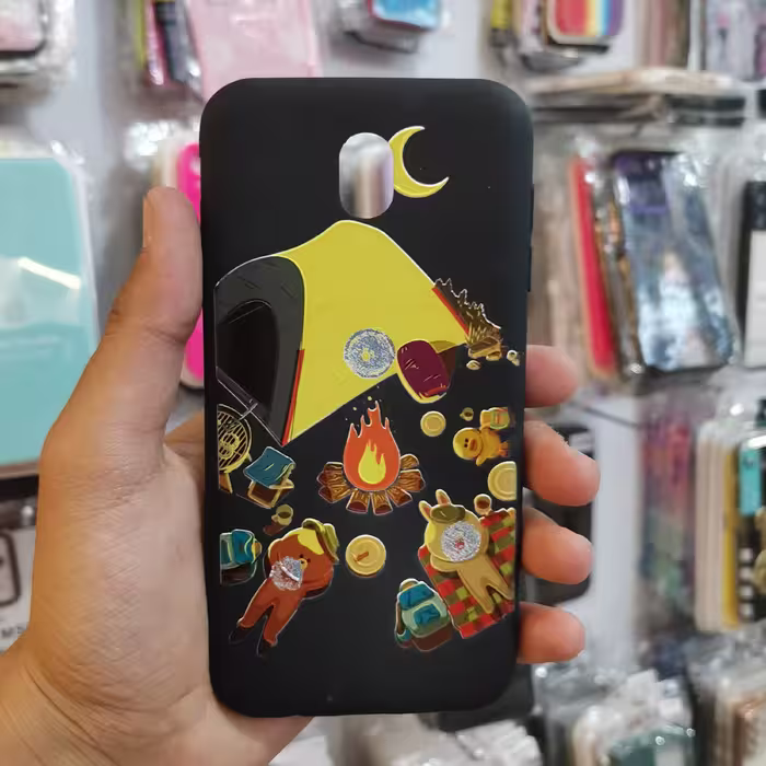 گارد طرح دار مناسب برای سامسونگ j7pro و j7 pro و J7 pro و J7pro و j730 و J730 (عروسک هاش افتاده و یکم چسب روش هست) 