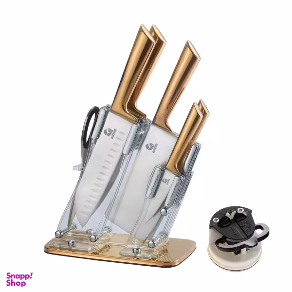 سرویس چاقو آشپزخانه 8 پارچه جی فی نی مدل N.G.W.8