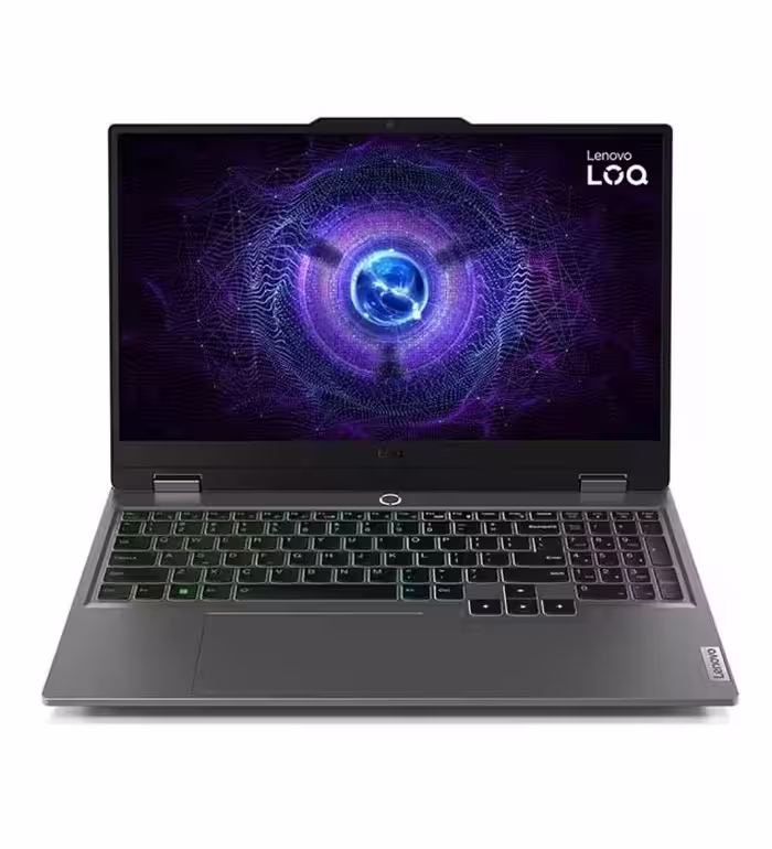 لپ تاپ 15.6 اینچی لنوو مدل LOQ 15IAX9 با پردازنده i5 12450HX، رم 24GB، حافظه 1TB SSD و گرافیک RTX2050 4GB