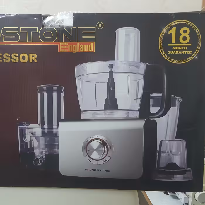 دستگاه غذا ساز چندکاره هاردستون، به  رنگ سفید، مدل food processor Fpp1014 England