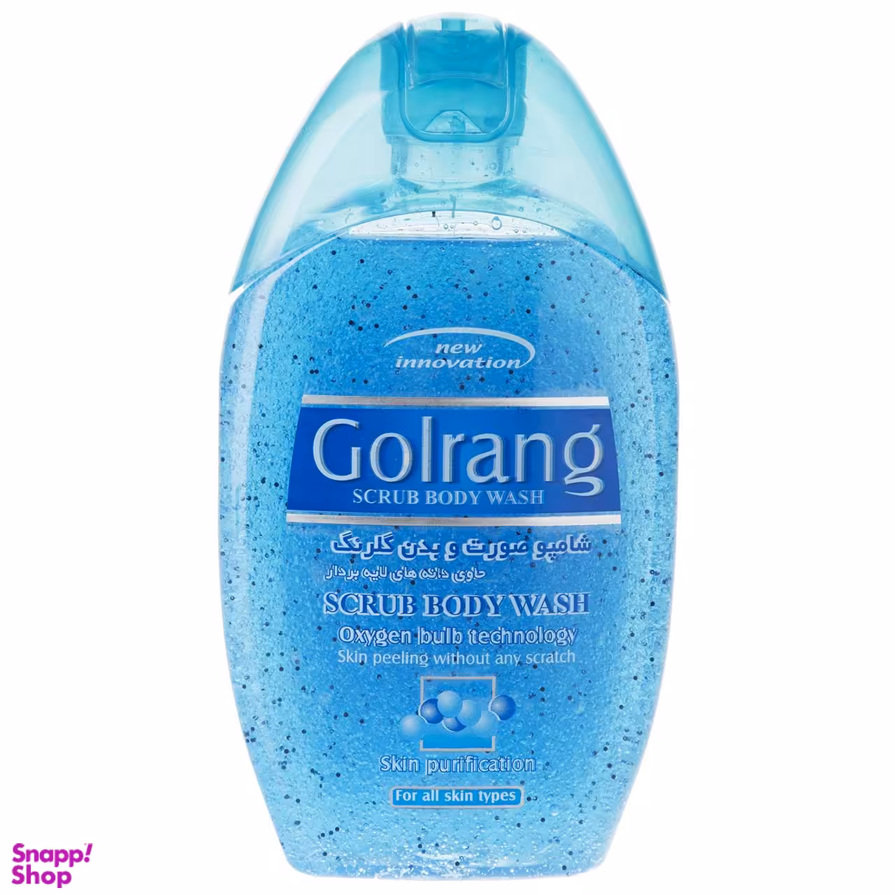 شامپو بدن گلرنگ (Golrang) مدل Scrub Blue حجم 280 میلی‌لیتر