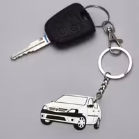 جاسویچی خودرو استیل طرح  ال 90 نمای سه رخ (حک پلاک به انتخاب خودتون)