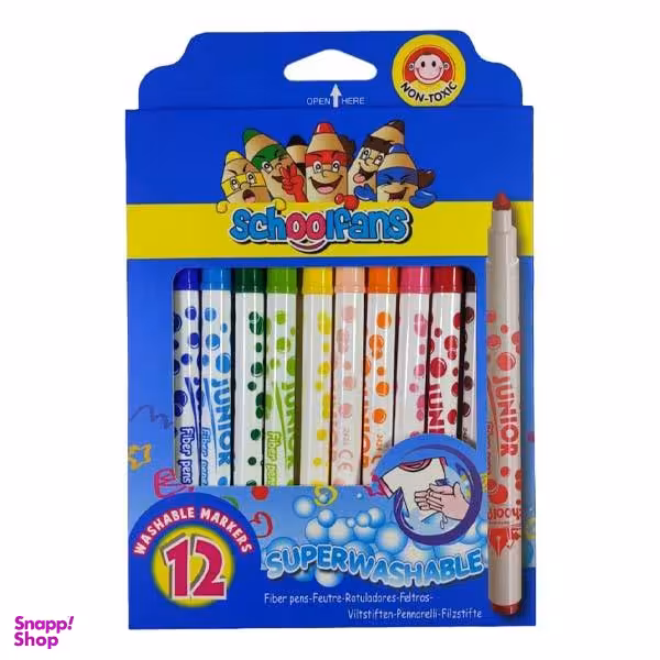 ماژیک رنگ آمیزی 12 رنگ اسکول فنس کد 14