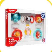 ست جغجغه و دندانگیر 6 عددی هانگر | Huanger مدل HE0132