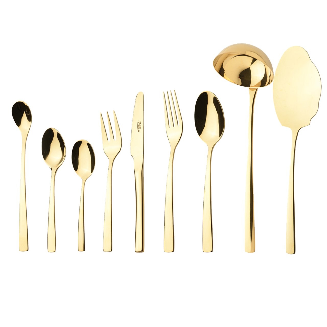 سرویس قاشق و چنگال 57 پارچه ناب استیل مدل Felorance PVD