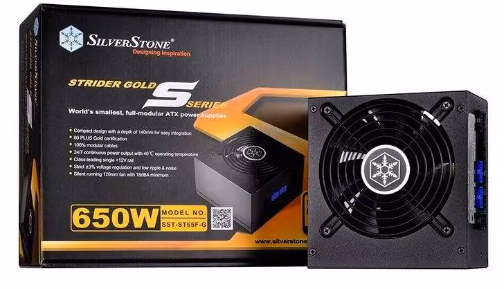 منبع تغذیه کامپیوتر سیلوراستون مدل Strider Gold S SST-ST65F-G