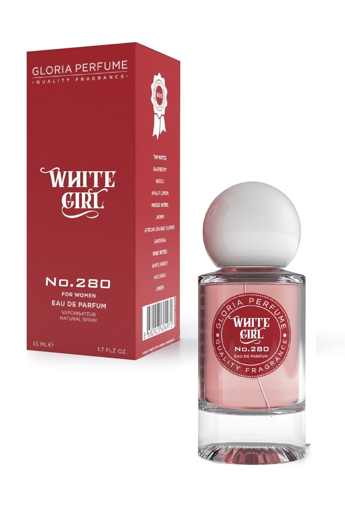 عطر زنانه دختر سفید 55 میل Gloria Perfume