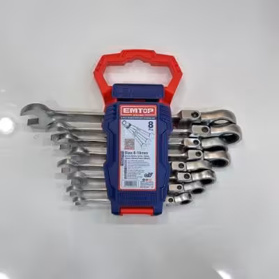 ست آچار یک سر رینگ جغجغه ای تاشو ایمتاپ با گارانتی مادام العمر مدل