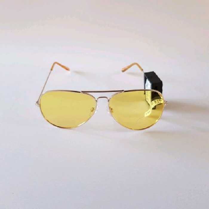 عینک شیشه زرد لنز UV400 و پولاریزه ، کیفیت فوق العاده عالی لنزها