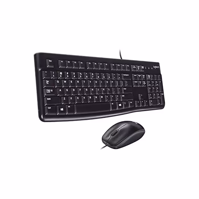 کیبورد و ماوس سیمی لاجیتک مدل Logitech MK120 Wired Optical Mouse & Keyboard