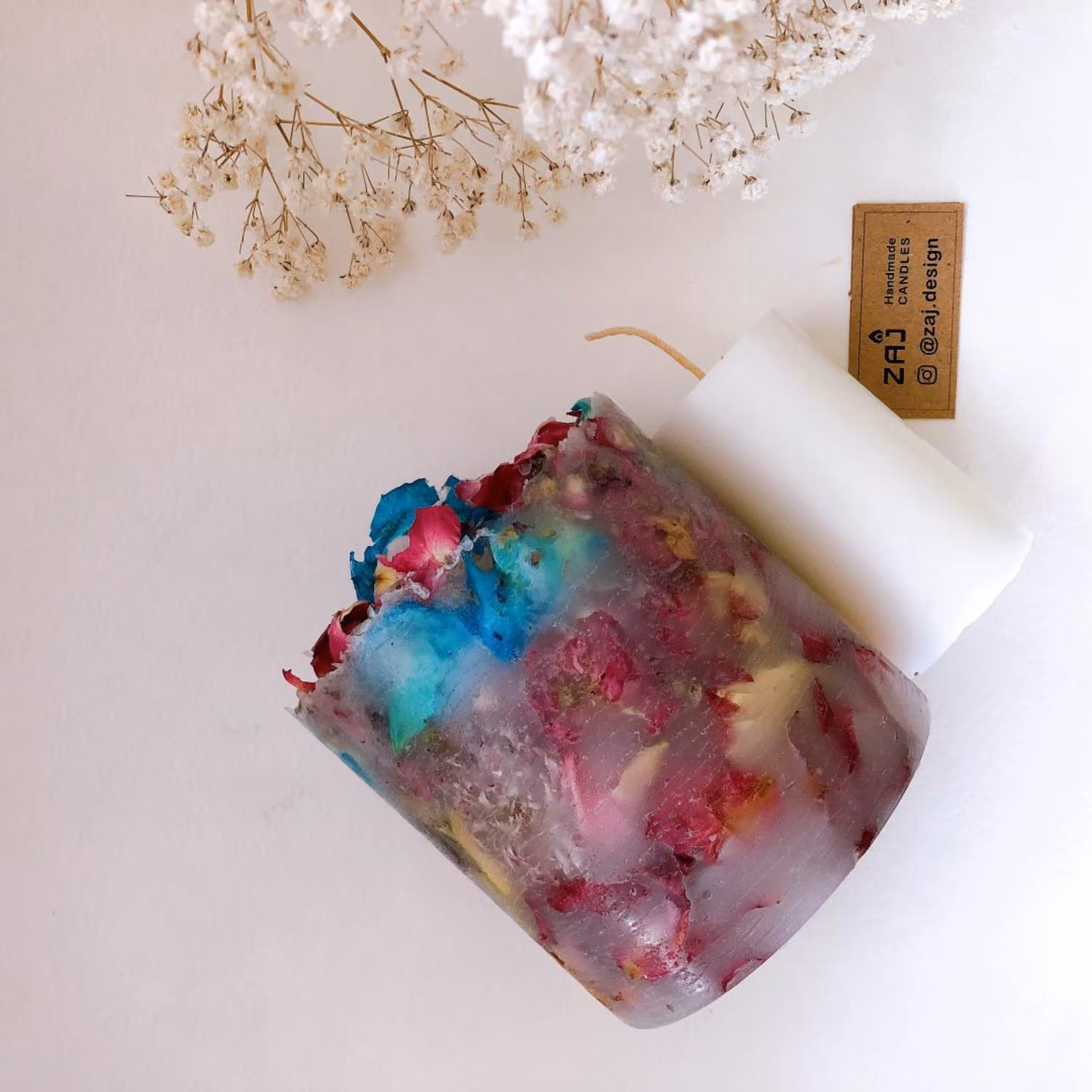 شمع فانوسی گل خشک