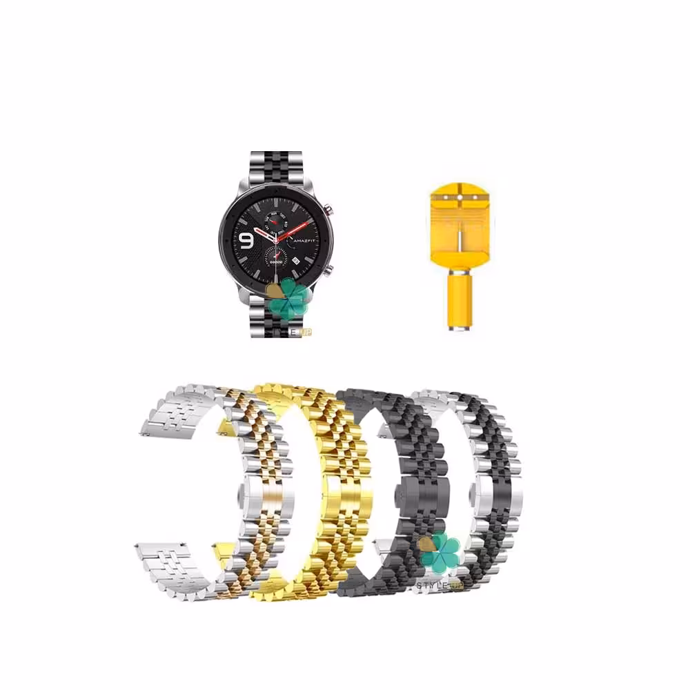 بند فلزی ساعت شیائومی Xiaomi Amazfit GTR 47mm مدل 5Rows