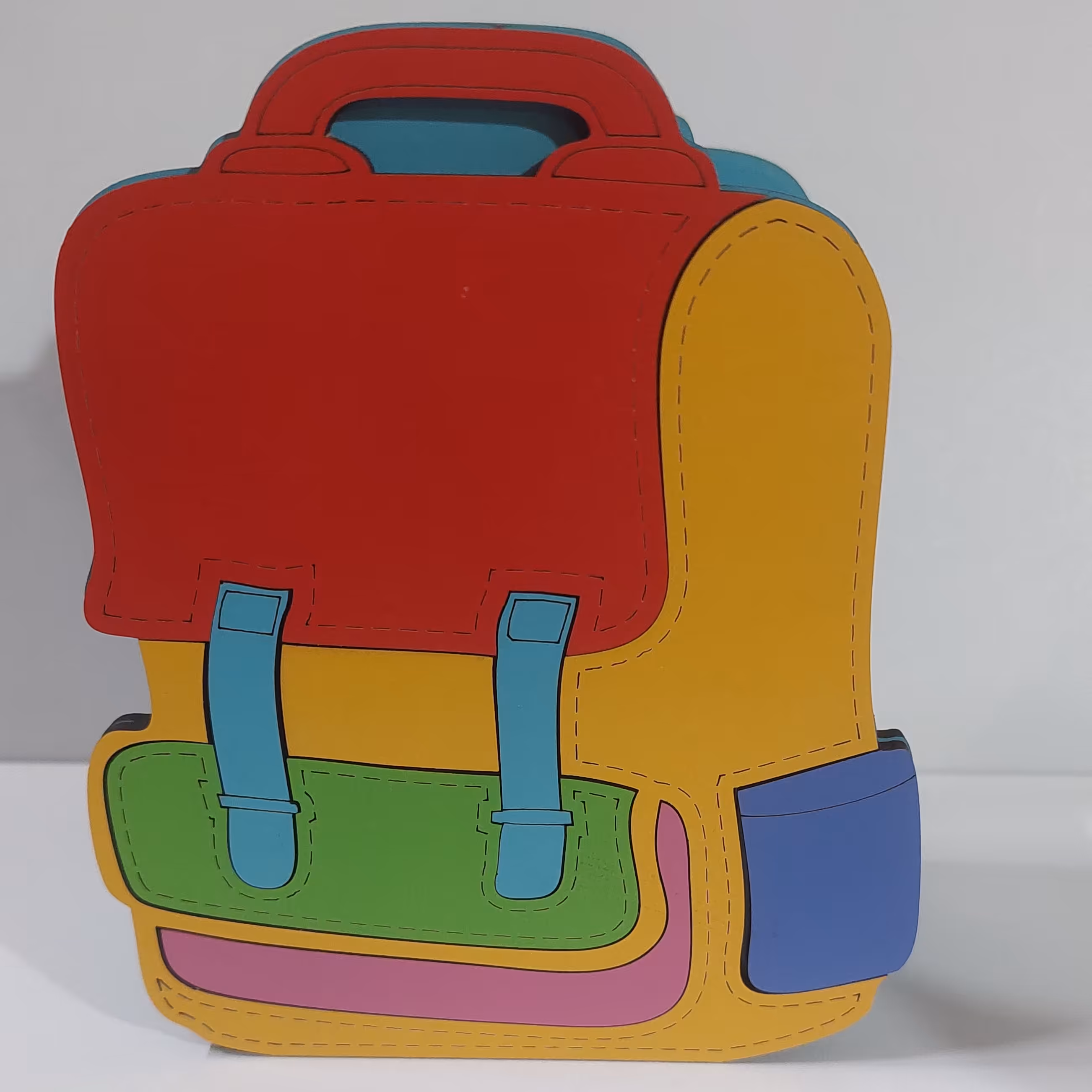 جاخودکاری رومیزی چوبی طرح کوله پشتی