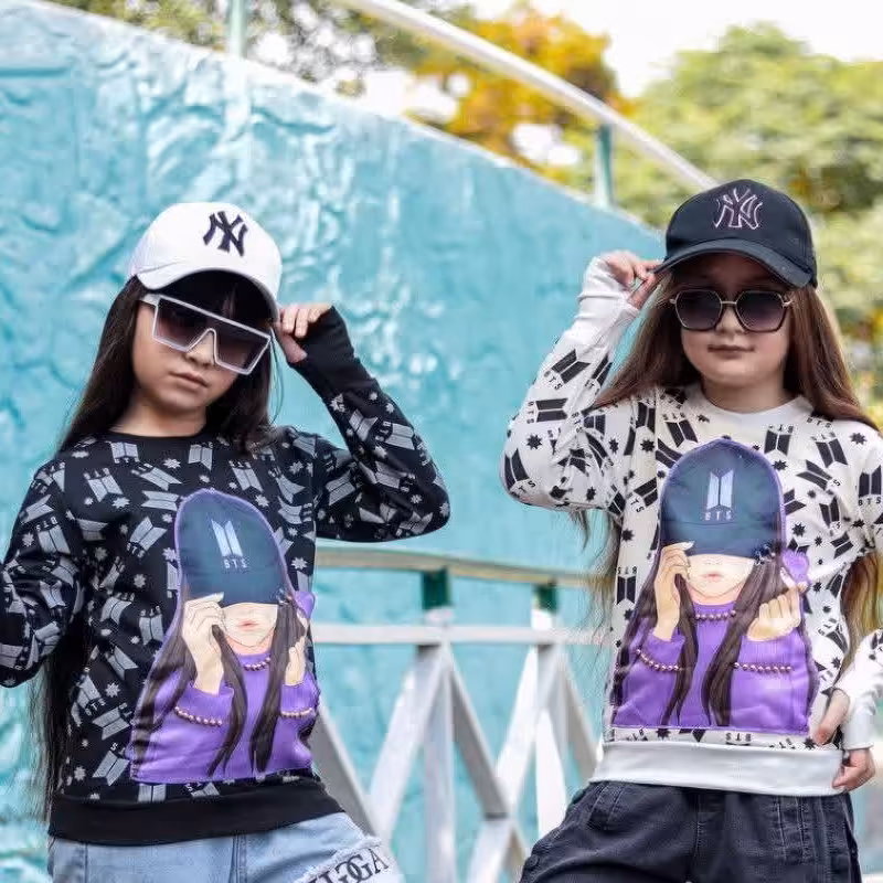 کراپ فینگردار دخترانه، پارچه دورس اعلا