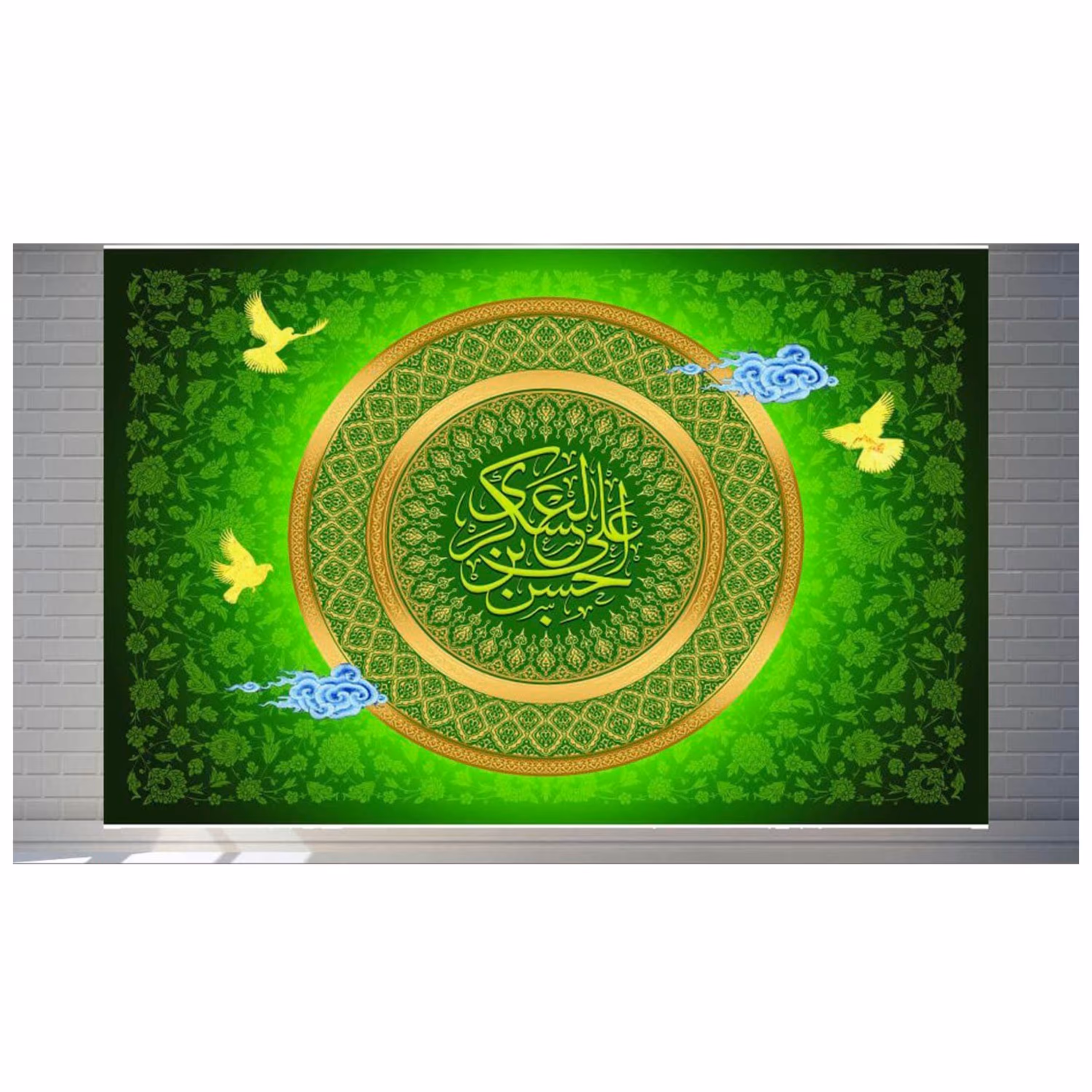پرچم مخمل چاپ دیجیتال ولادت امام حسن عسکری علیه السلام 2