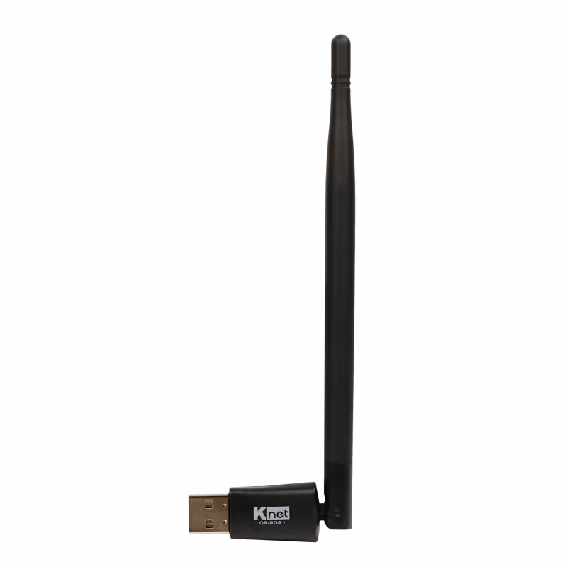 کارت شبکه وایرلس آنتن دار K-net مدل 5dbi 300MbpsK-net 5dbi 300Mbps Wireless USB Adapter