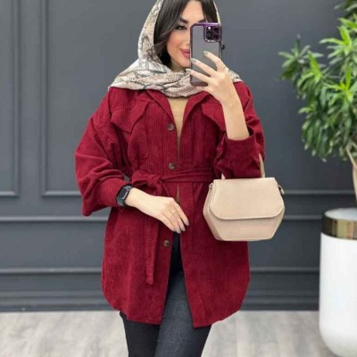 مانتو اسپرت زنانه مخمل مدل ژاکلین