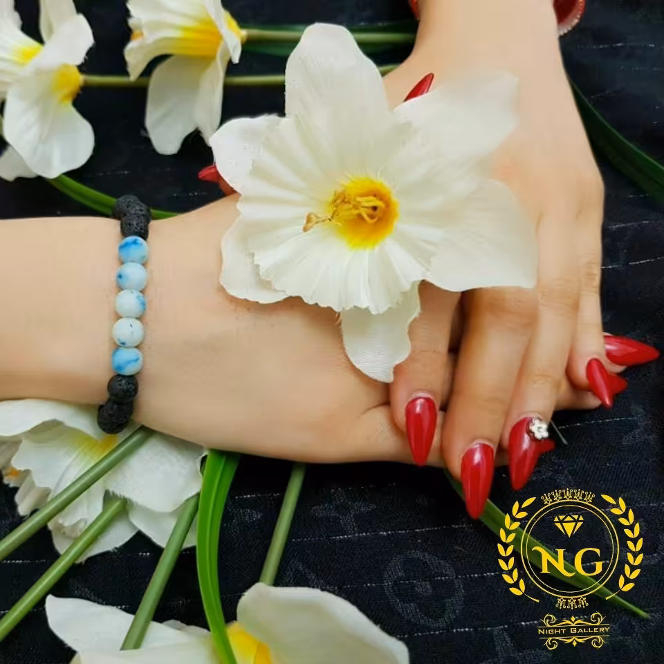 دستبند سنگی لاوا