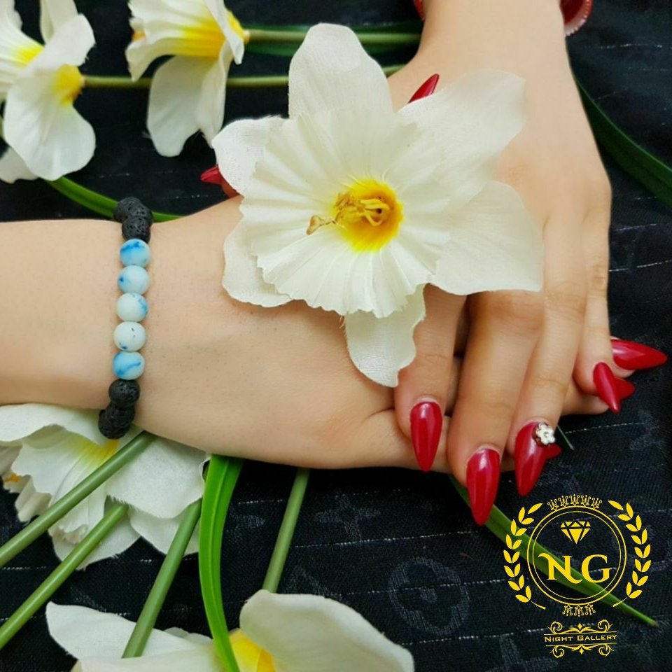 دستبند سنگی لاوا