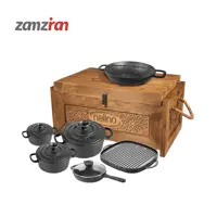 سرويس قابلمه چدن نالينو 10 پارچه مدل Bona