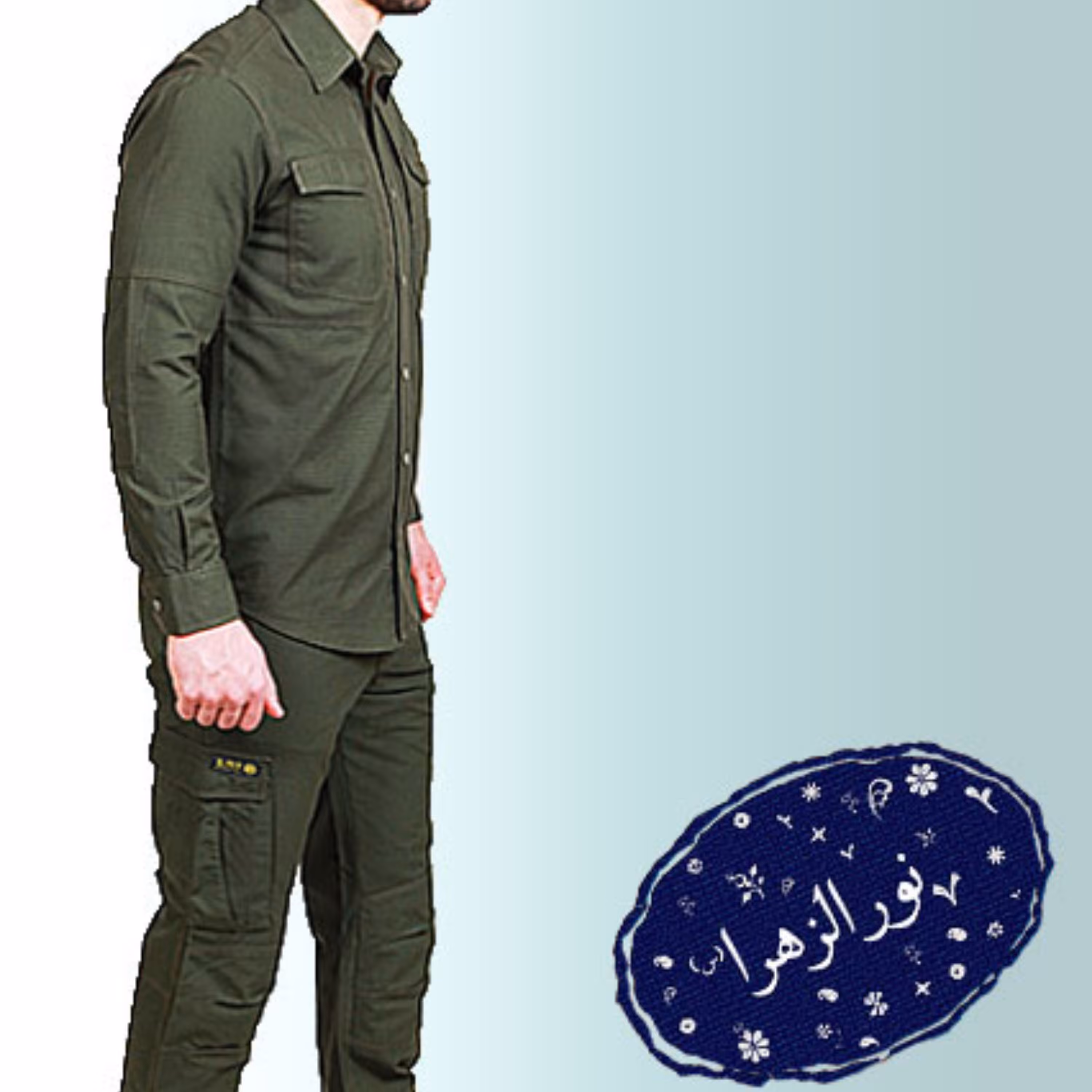 ست پیراهن و شلوار s313  سبز