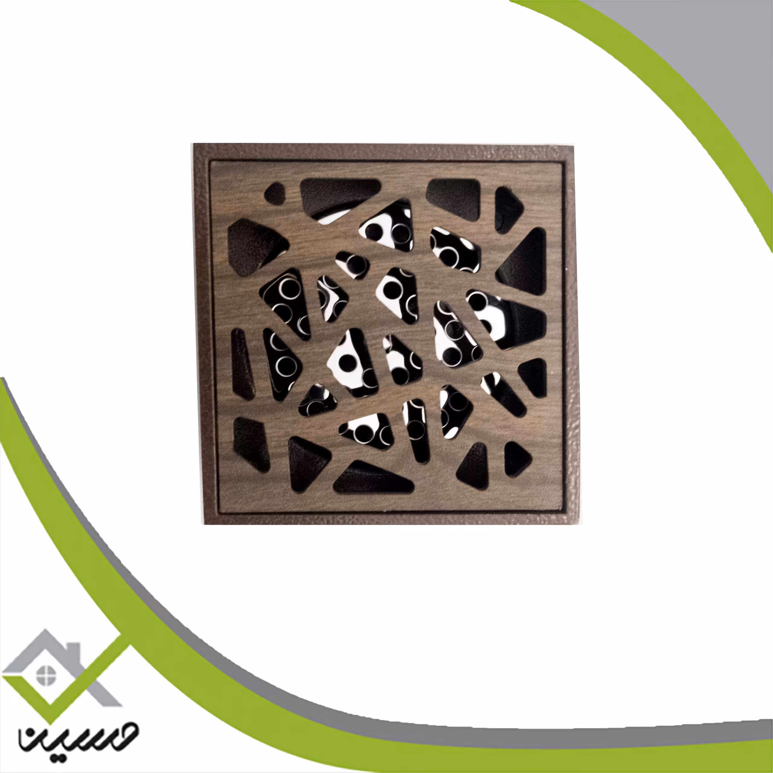 کفشور هفت سی مدل هندسی طرح چوب سایز 10در10(هزینه ارسال پس کرایه است)