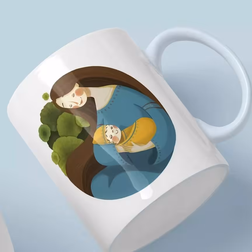 ماگ سرامیکی طرح مادر کد1131